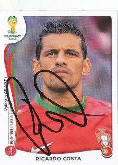 Ricardo Costa  Portugal  WM 2014 Panini Sticker original signiert 