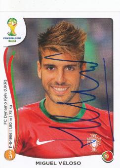 Miguel Veloso  Portugal  WM 2014 Panini Sticker original signiert 