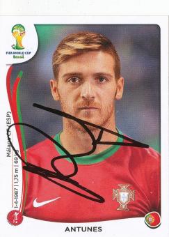 Antunes  Portugal  WM 2014 Panini Sticker original signiert 