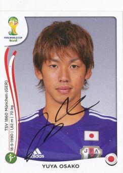 Yuya Osako  Japan  WM 2014 Panini Sticker original signiert 
