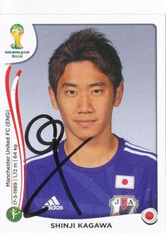 Shinji Kagawa  Japan  WM 2014 Panini Sticker original signiert 