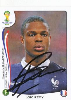 Loic Remy  Frankreich  WM 2014 Panini Sticker original signiert 