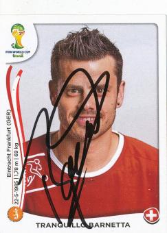 Tranquillo Barnetta  Schweiz  WM 2014 Panini Sticker original signiert 