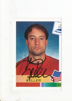 Kasey Keller  USA  Panini  WM 1998  Sticker original signiert 