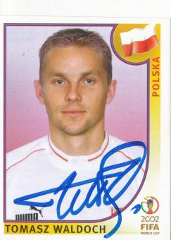 Tomasz Waldoch  Polen  Panini  WM 2002  Sticker original signiert 