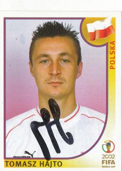 Tomasz Hajto  Polen  Panini  WM 2002  Sticker original signiert 