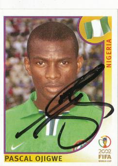 Pascal Ojigwe  Nigeria  Panini  WM 2002  Sticker original signiert 