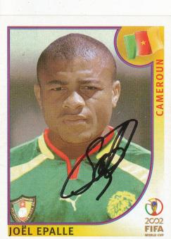 Joel Epalle  Kamerun  Panini  WM 2002  Sticker original signiert 