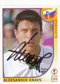Aleksandr Knavs  Slowenien  Panini  WM 2002  Sticker original signiert 