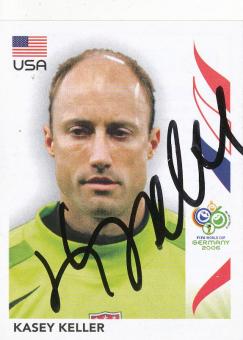Kasey Keller  USA  Panini  WM 2006  Sticker original signiert 