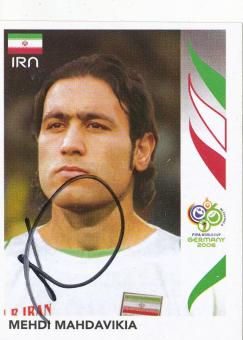 Mehdi Mahdavikia  Iran  Panini  WM 2006  Sticker original signiert 