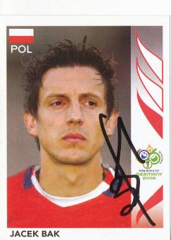 Jacek Bak  Polen  Panini  WM 2006  Sticker original signiert 