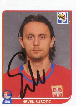 Neven Subotic  Serbien  Panini  WM 2010  Sticker original signiert 