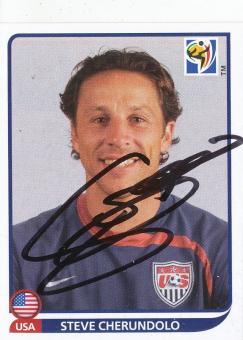 Steve Cherundolo  USA  Panini  WM 2010  Sticker original signiert 
