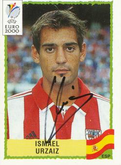Ismael Urzaiz   Spanien  Panini  EM 2000  Sticker original signiert 