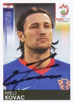 Niko Kovac  Kroatien  Panini  EM 2008  Sticker original signiert 