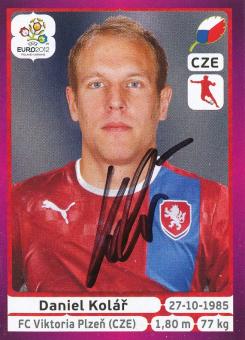 Daniel Kolar  Tschechien  Panini  EM 2012  Sticker original signiert 