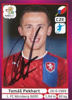 Tomas Pekhart  Tschechien  Panini  EM 2012  Sticker original signiert 