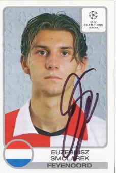 Euzebiusz Smolarek  Feyenoord Rotterdam  2001/2002  Panini  CL  Sticker original signiert 