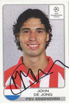 John De Jong  PSV Eindhoven  2001/2002  Panini  CL  Sticker original signiert 