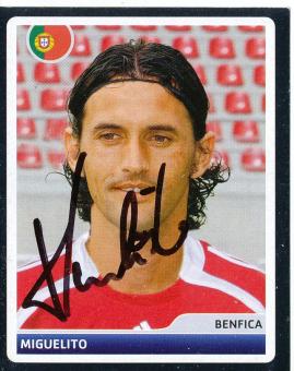 Miguelito  Benfica Lissabon  2006/2007  Panini  CL  Sticker original signiert 