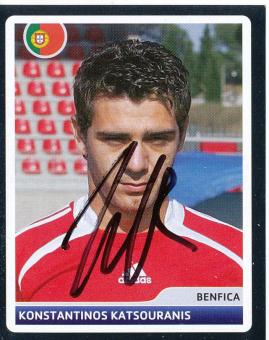 Konstantinos Katsouranis  Benfica Lissabon  2006/2007  Panini  CL  Sticker original signiert 