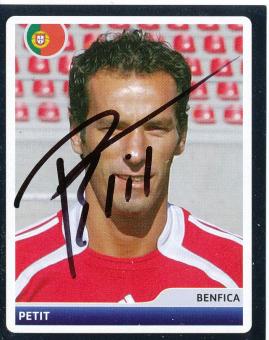 Petit  Benfica Lissabon  2006/2007  Panini  CL  Sticker original signiert 