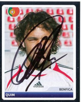 Quim   Benfica Lissabon  2006/2007  Panini  CL  Sticker original signiert 