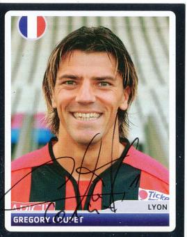 Gregory Coupet  Olympique Lyon  2006/2007  Panini  CL  Sticker original signiert 