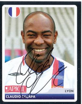 Claudio Cacapa  Olympique Lyon  2006/2007  Panini  CL  Sticker original signiert 