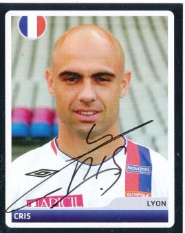 Cris  Olympique Lyon  2006/2007  Panini  CL  Sticker original signiert 