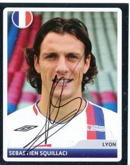 Sebastien Squillaci  Olympique Lyon  2006/2007  Panini  CL  Sticker original signiert 