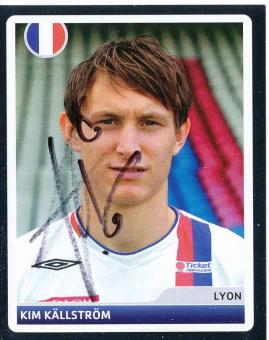 Kim Källström  Olympique Lyon  2006/2007  Panini  CL  Sticker original signiert 