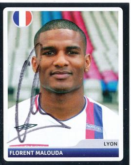 Florent Malouda  Olympique Lyon  2006/2007  Panini  CL  Sticker original signiert 