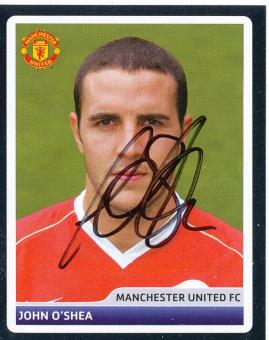 John O'Shea  Manchester United  2006/2007  Panini  CL  Sticker original signiert 