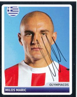 Milos Maric  Olympiakos Piräus  2006/2007  Panini  CL  Sticker original signiert 