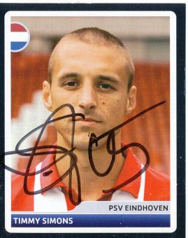 Timmy Simons   PSV Eindhoven  2006/2007  Panini  CL  Sticker original signiert 