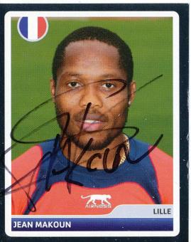 Jean Makoun  OSC Lille  2006/2007  Panini  CL  Sticker original signiert 