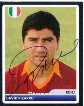 David Pizarro  AS Rom  2006/2007  Panini  CL  Sticker original signiert 