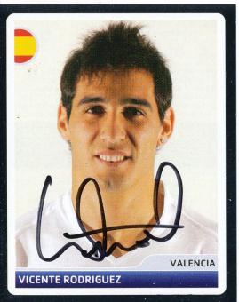 Vicente Rodriguez  FC Valencia  2006/2007  Panini  CL  Sticker original signiert 
