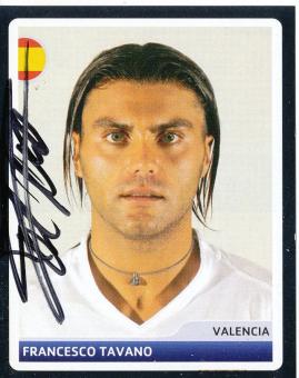 Francesco Tavano  FC Valencia  2006/2007  Panini  CL  Sticker original signiert 