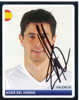Asier Del Horno  FC Valencia  2006/2007  Panini  CL  Sticker original signiert 