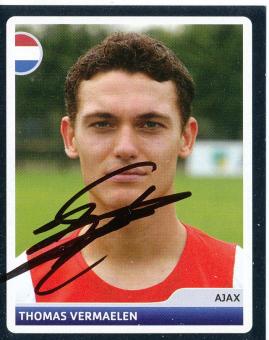 Thomas Vermaelen  Ajax Amsterdam  2006/2007  Panini  CL  Sticker original signiert 