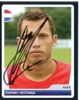 Johnny Heitinga  Ajax Amsterdam  2006/2007  Panini  CL  Sticker original signiert 