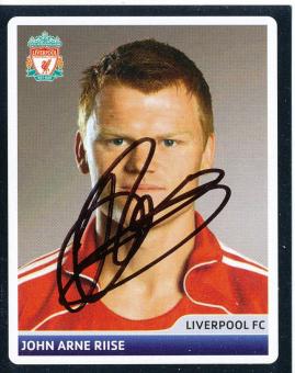 John Arne Riise  FC Liverpool   2006/2007  Panini  CL  Sticker original signiert 