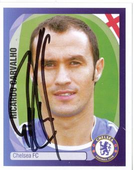 Ricardo Carvalho  FC Chelsea London   2007/2008  Panini  CL  Sticker original signiert 