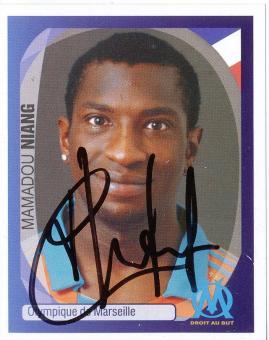 Mamadou Niang  Olympique Marseille   2007/2008  Panini  CL  Sticker original signiert 