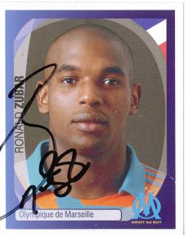 Ronald Zubar  Olympique Marseille   2007/2008  Panini  CL  Sticker original signiert 