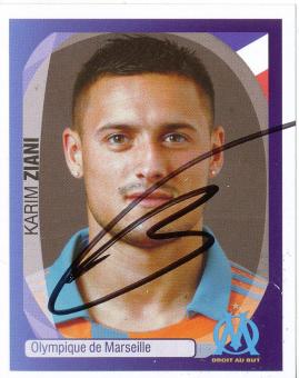 Karim Ziani  Olympique Marseille   2007/2008  Panini  CL  Sticker original signiert 