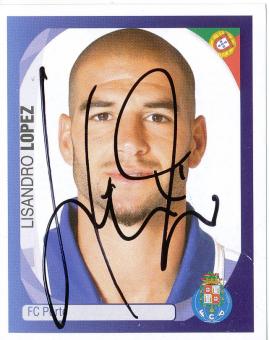 Lisandro Lopez  FC Porto   2007/2008  Panini  CL  Sticker original signiert 